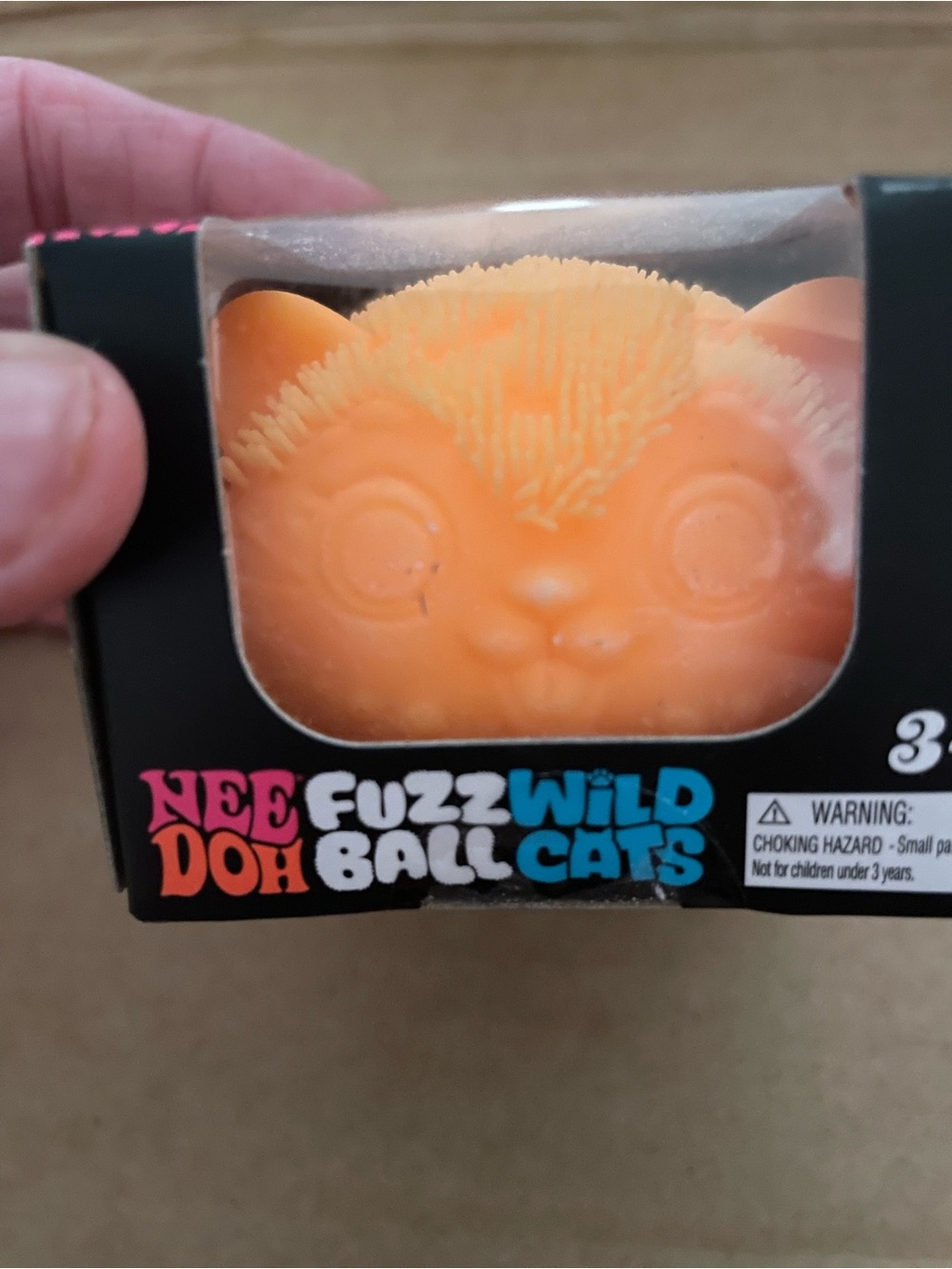 NeeDoh Fuzz Ball Cats Sensory Toy - Orange
